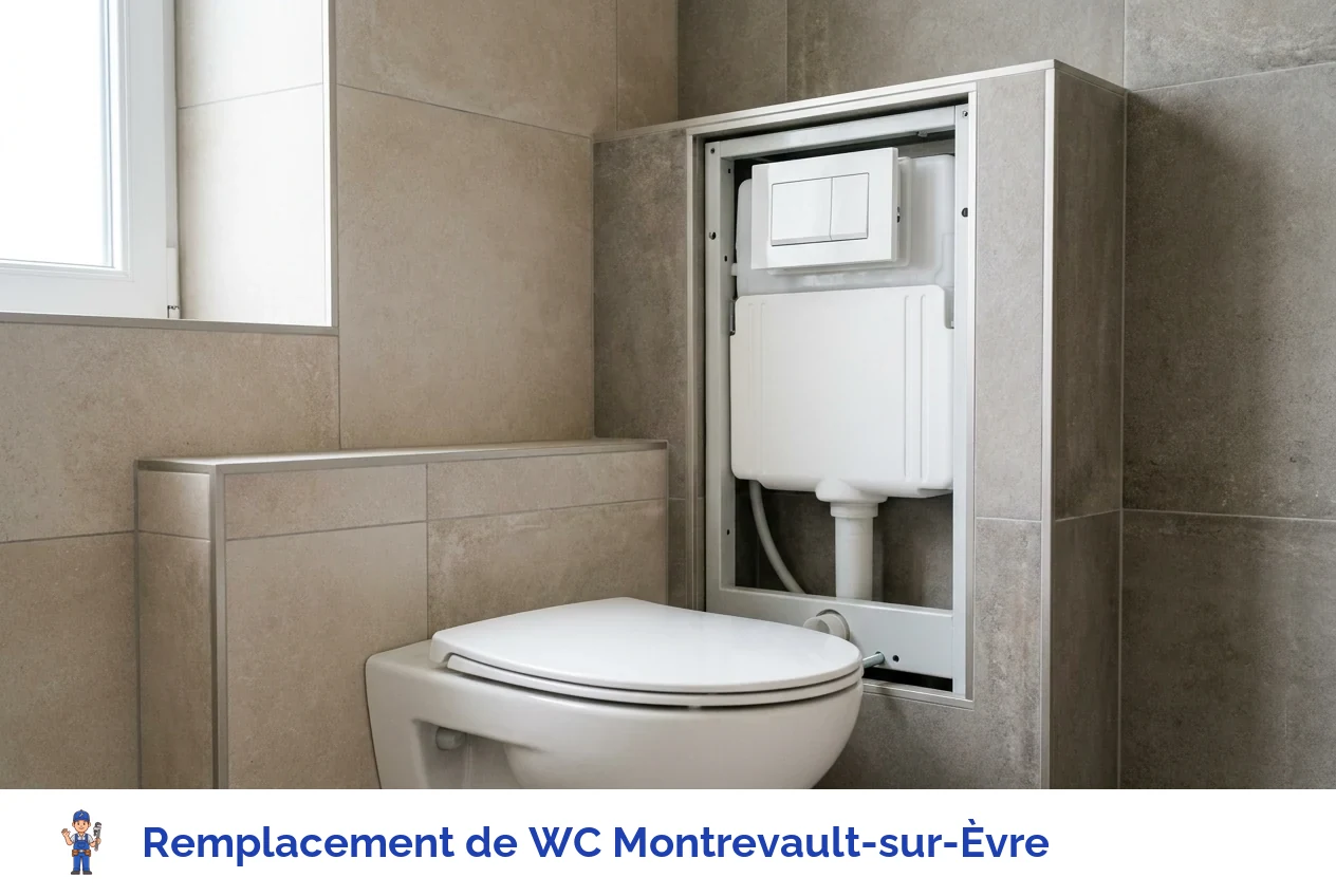 Remplacement de WC à Montrevault-sur-Èvre