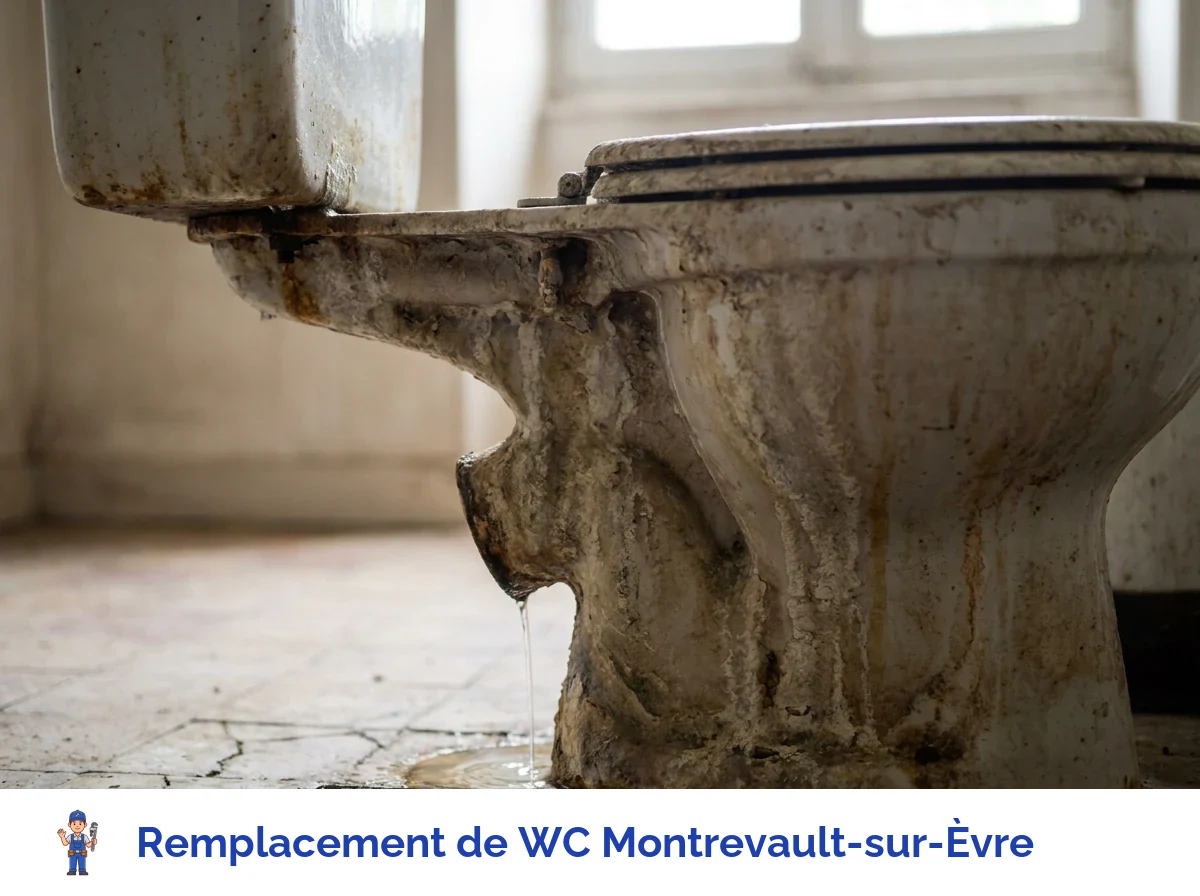 Remplacement de WC à Montrevault-sur-Èvre
