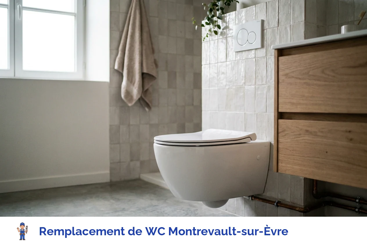Remplacement de WC à Montrevault-sur-Èvre