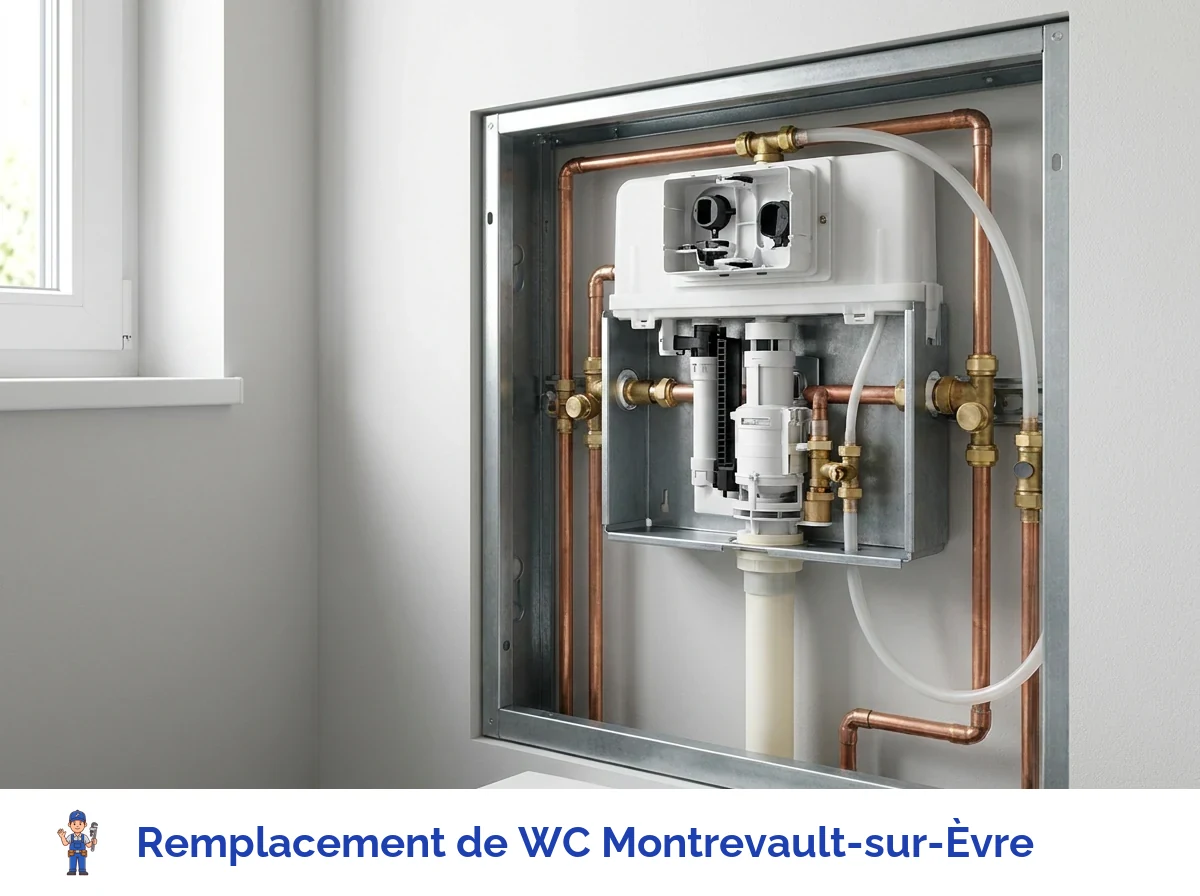 Remplacement de WC à Montrevault-sur-Èvre